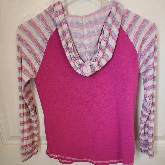 (1584) DC Super Hero Girls Hoodie Long Sleeve Shirt,  Size: Medium Color: Pink - Picture 13 of 14